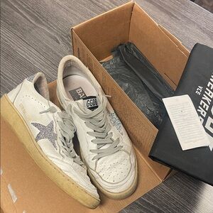 Golden Goose Ballstar Crystal Star/heel 38